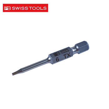 PB SWISS TOOLS/ 瑞铂 E6.3梅花型批头50mm PB E6.400/6