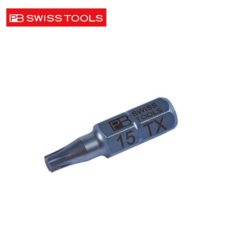 PB SWISS TOOLS/ 瑞铂 C6.3精密梅花批头25mm PB C6.400/15