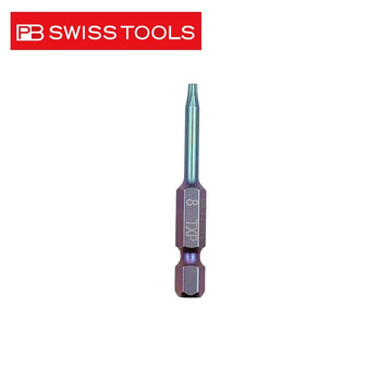 PB SWISS TOOLS/ 瑞铂 E6.3加强梅花批头50mm PB E6.401/8