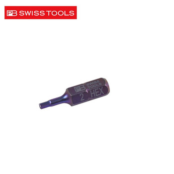 PB SWISS TOOLS/ 瑞铂 C6.3内六方批头25mm PB C6.210/2