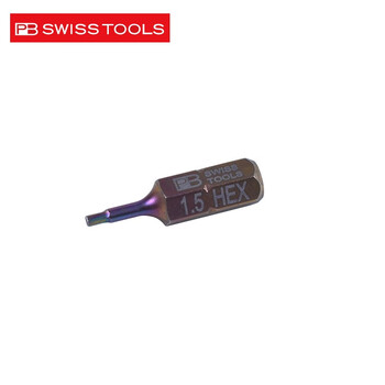 PB SWISS TOOLS/ 瑞铂 C6.3内六方批头25mm PB C6.210/1,5