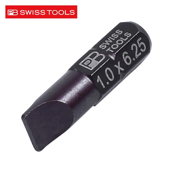 PB SWISS TOOLS/ 瑞铂 精密短一字批头6.25 PB C6.135/4