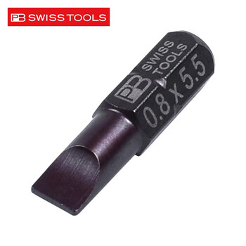 PB SWISS TOOLS/ 瑞铂 精密短一字批头5.5 PB C6.135/3