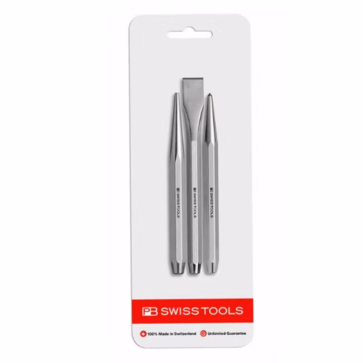 PB SWISS TOOLS/ 瑞铂 凿刀及冲头3件套 PB 870.CN