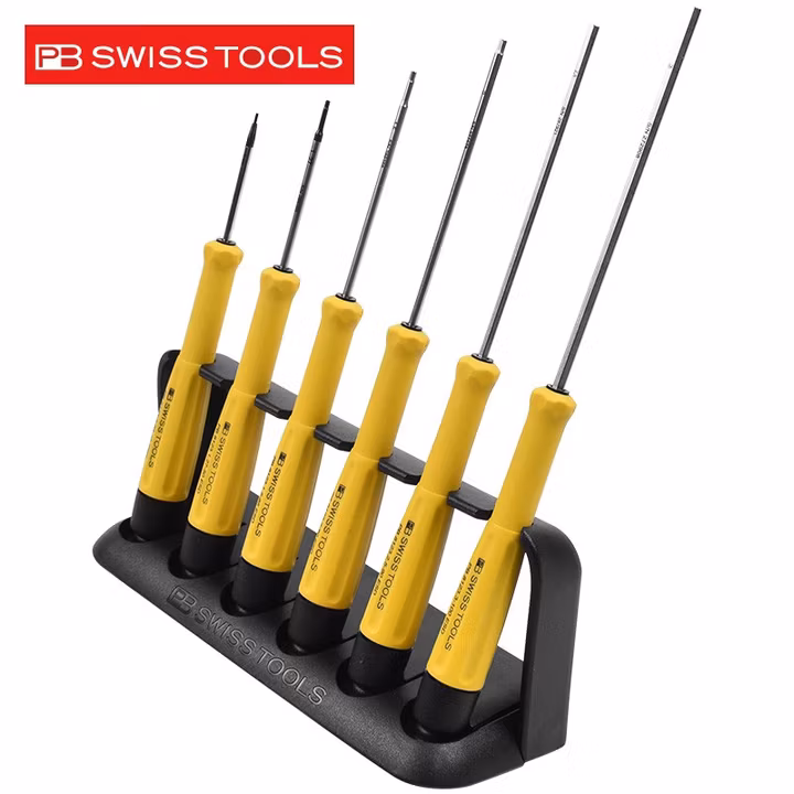 PB SWISS TOOLS/ 瑞铂 ESD精密内六角螺丝刀6件套  PB 8642.ESD