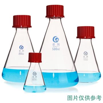 LEIGU/垒固 罗口三角烧瓶，500ml、红盖，B-001114 B-001114
