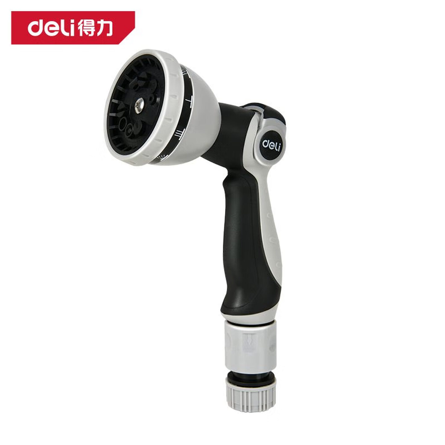 DELI/得力 deli得力DL8760洗车水枪五件套性价比园艺款(灰)(套) DL8760