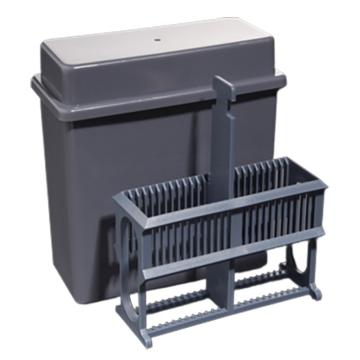 LEIGU/垒固 塑料染色缸(含架)，24片、灰色，W-008752 W-008752