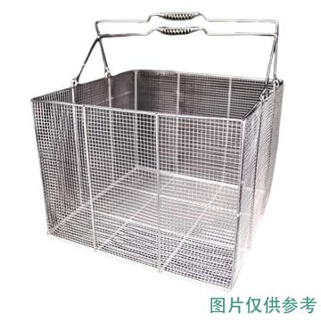 LEIGU/垒固 不锈钢试管消毒筐（易握把手），25×25×25cm、方形，W-006263 W-006263