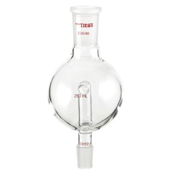 Titan/泰坦 防溅球，具回流孔，上磨口：24/40，下磨口：19/22，250ml 特优级，TA609250，1个 TA609250