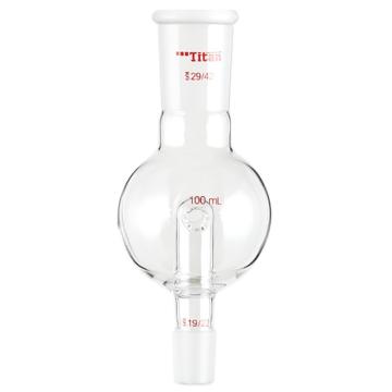 Titan/泰坦 防溅球，具回流孔，上磨口：29/42，下磨口：19/22，100ml 特优级，TA602919，1个 TA602919