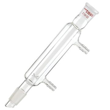 Titan/泰坦 夹层分馏柱，磨口：19/22，冷凝长11cm，柱高：20cm，小咀外径8mm 特优级，TC179110，1个 TC179110