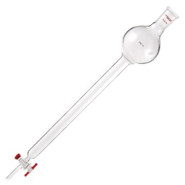 Titan/泰坦 具存储球闪式层析柱，250ml，有效长度：305mm，磨口：24/40，外径：26mm 特优级，1个 TC372630