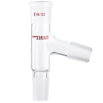 Titan/泰坦 75°蒸馏头，上磨口：19/22，下磨口：19/22，侧磨口：19/22 特优级，TA351922，1个 TA351922