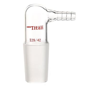 Titan/泰坦 省空间抽气接头，磨口：29/42，小咀外径10mm 特优级，TA292942，1个 TA292942