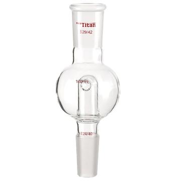 Titan/泰坦 防溅球，具回流孔，上磨口：29/42，下磨口：24/40，100ml 特优级，TA602924，1个 TA602924