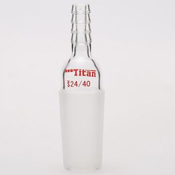 Titan/泰坦 直型抽气接头，磨口：24/40，φ10mm小咀接口 特优级 爆款，TA302440，1个 TA302440