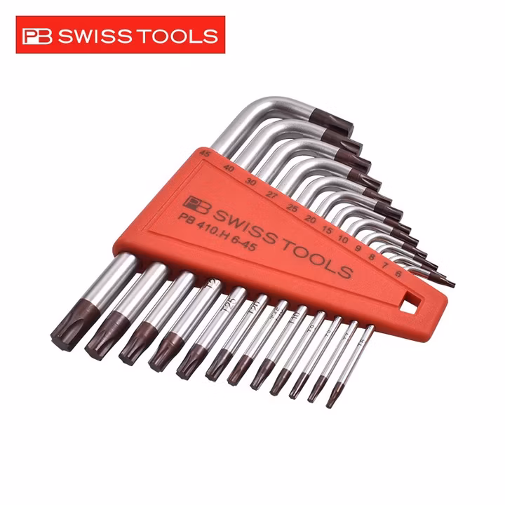 PB SWISS TOOLS/ 瑞铂 梅花内六角12件套 PB 410.H 6-45