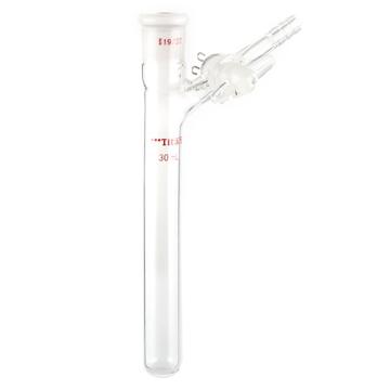 Titan/泰坦 反应管，内磨口19/22，玻璃节门，30ml 特优级 适配加热块：05027319，TYBL-B221930-DZ，1个 TYBL-B221930-DZ