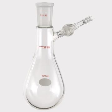 Titan/泰坦 反应茄瓶，磨口：24/40，200ml，玻璃节门 特优级，TF904200G，1个 TF904200G