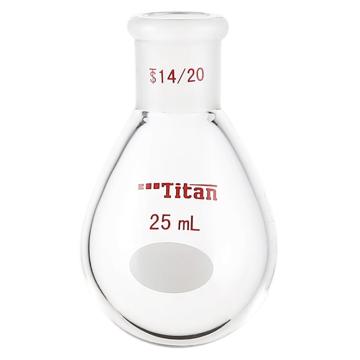 Titan/泰坦 厚壁茄型瓶，高强度，磨口：14/20，25ml 特优级 爆款，TF311425，1个 TF311425