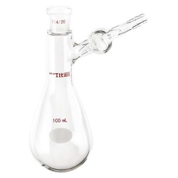 Titan/泰坦 反应茄瓶，磨口：14/20，100ml，玻璃节门 特优级，TF901100G，1个 TF901100G