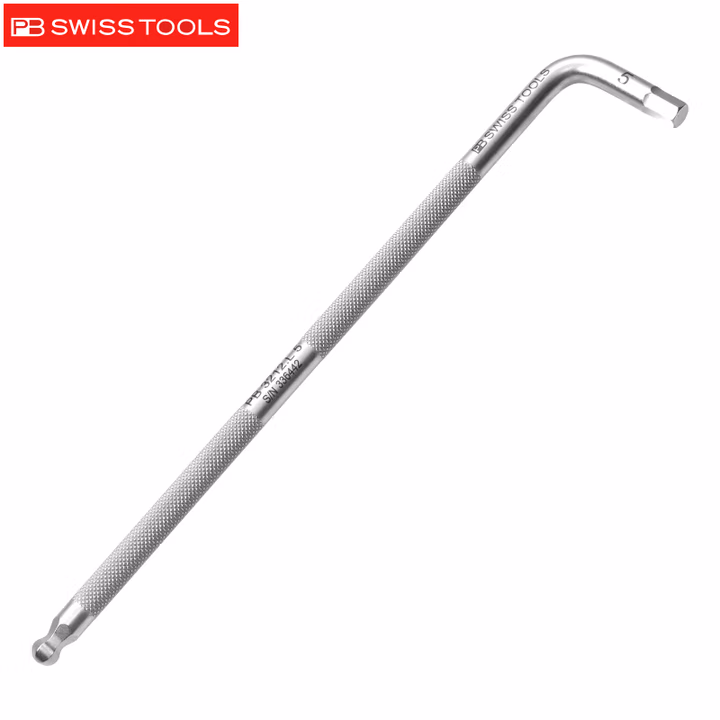 PB SWISS TOOLS/ 瑞铂 L型滚花球头内六角5 PB 3212.L 5