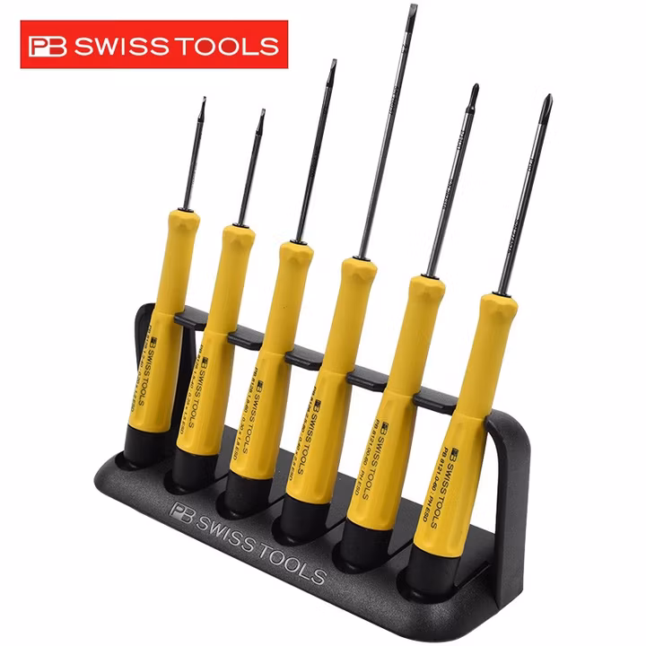 PB SWISS TOOLS/ 瑞铂 ESD精密一/十字螺丝刀6件套  PB 8641.ESD