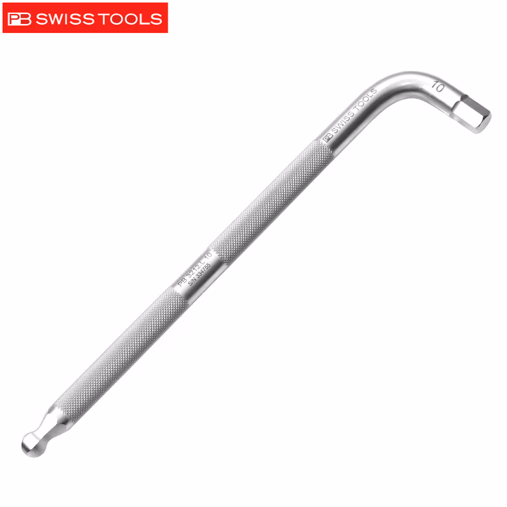 PB SWISS TOOLS/ 瑞铂 L型滚花球头内六角10 PB 3212.L 10