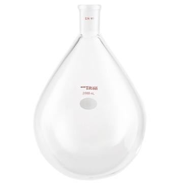 Titan/泰坦 厚壁茄型瓶，高强度，磨口：24/40，2000ml 特优级，TF31242L，1个 TF31242L