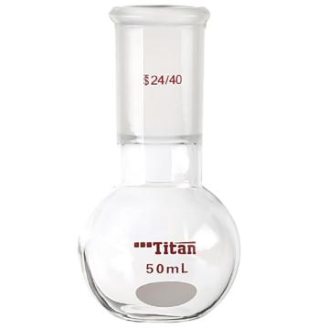 Titan/泰坦 平底烧瓶，磨口：24/40，50ml 特优级，TF122450，1个 TF122450