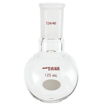 Titan/泰坦 平底烧瓶，磨口：24/40，125ml 特优级，TF124125，1个 TF124125