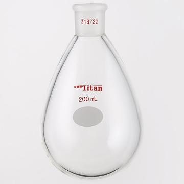 Titan/泰坦 厚壁茄型瓶，高强度，磨口：19/22，200ml 特优级，TF319200，1个 TF319200