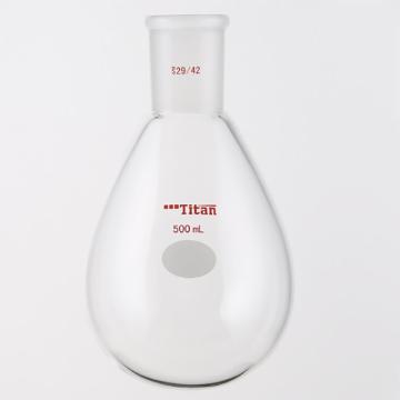 Titan/泰坦 厚壁茄型瓶，高强度，磨口：29/42，500ml 特优级，TF318500，1个 TF318500
