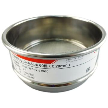 Titan/泰坦 不锈钢筛 φ10×4.5cm 60目（0.28mm），TYJS-0070，1个 TYJS-0070