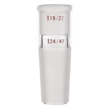 Titan/泰坦 A型接头(大变小)，上磨口：19/22，下磨口：24/40 特优级 爆款，TA201924，1个 TA201924