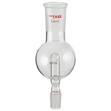 Titan/泰坦 防溅球，具砂板，上磨口：29/42，下磨口：19/22，100ml 特优级，TA232919，1个 TA232919