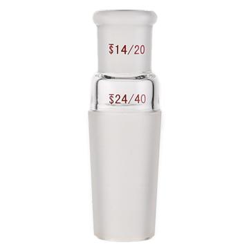 Titan/泰坦 A型接头(大变小)，上磨口：14/20，下磨口：24/40 特优级，TA201424，1个 TA201424