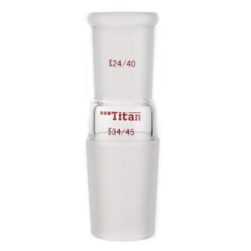 Titan/泰坦 A型接头(大变小)，上磨口：24/40，下磨口：34/45 特优级，TA202434，1个 TA202434