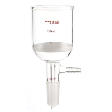 Titan/泰坦 磨口砂芯布什漏斗，150ml，磨口：24/40，G2砂板 特优级，TF366024C，个/，1个 TF366024C