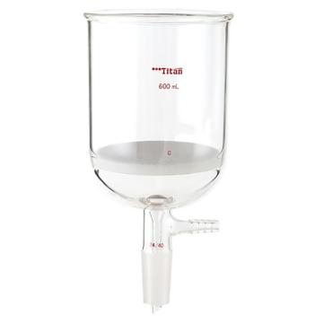 Titan/泰坦 磨口砂芯布什漏斗，600ml，磨口：24/40，G2砂板 特优级，TF369024C，个/，1个 TF369024C