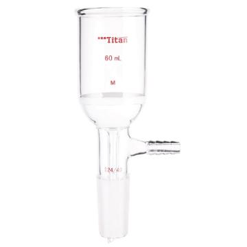 Titan/泰坦 磨口砂芯布什漏斗，60ml，磨口：24/40，G3砂板 特优级，TF364024M，个/，1个 TF364024M