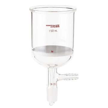 Titan/泰坦 磨口砂芯布什漏斗，150ml，磨口：19/22，G3砂板 特优级，TF366019M，个/，1个 TF366019M