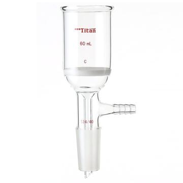 Titan/泰坦 磨口砂芯布什漏斗，60ml，磨口：24/40，G2砂板 特优级，TF364024C，个/，1个 TF364024C