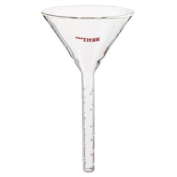 Titan/泰坦 加液漏斗，下管外径×长度：12×75mm，适用磨口24/40或35/20 特优级，TF291275，1个 TF291275