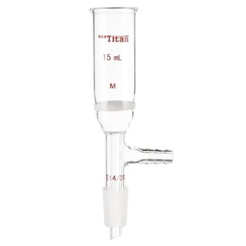 Titan/泰坦 磨口砂芯布什漏斗，15ml，磨口：14/20，G3砂板 特优级，TF362014M，个/，1个 TF362014M