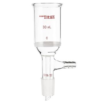 Titan/泰坦 磨口砂芯布什漏斗，30ml，磨口：19/22，G2砂板 特优级，TF363019C，个/，1个 TF363019C