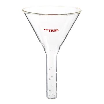 Titan/泰坦 加液漏斗，下管外径×长度：19×90mm，适用磨口24/40或35/20 特优级，TF291910，1个 TF291910