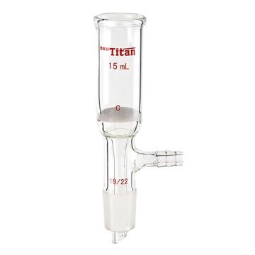 Titan/泰坦 磨口砂芯布什漏斗，15ml，磨口：19/22，G2砂板 特优级，TF362019C，个/，1个 TF362019C