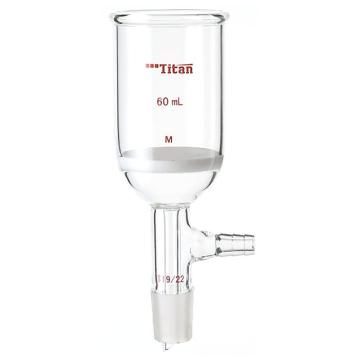Titan/泰坦 磨口砂芯布什漏斗，60ml，磨口：19/22，G2砂板 特优级，TF364019C，个/，1个 TF364019C